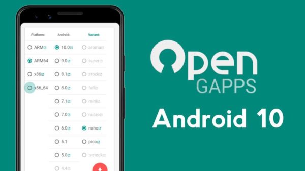 Install Official OpenGApps in Android 10 Custom Roms