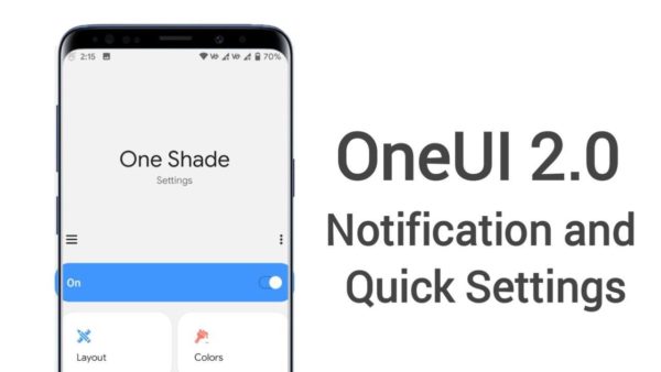 Install Samsung OneUI Notification and Quick Settings in Any Android