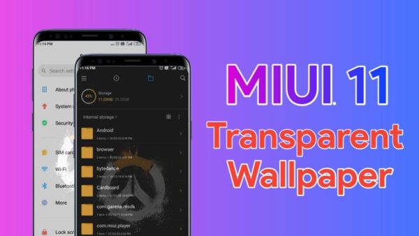[No Root]Use Transparent Wallpaper in MIUI 11 in Xiaomi Devices