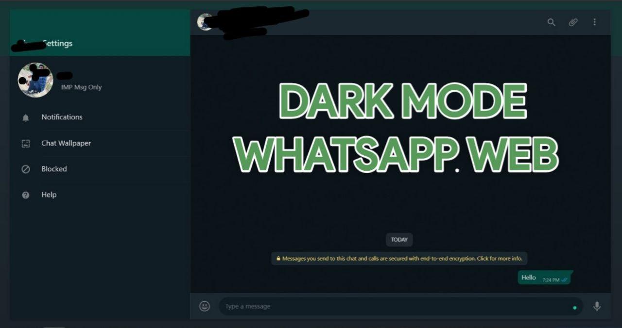 Enable Dark Mode in Whatsapp web using Inspect Mode in PC