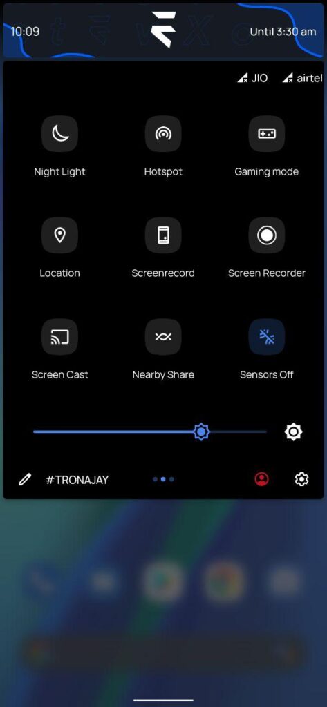 disable all sensors on Android Phone