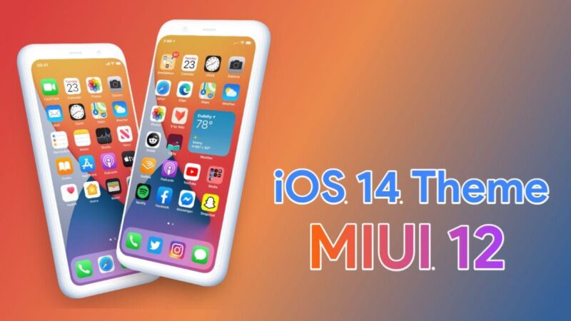 iOS 14 for MIUI 12 Xiaomi devices