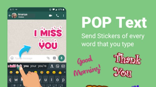 Convert your text into stickers and send in whatsapp