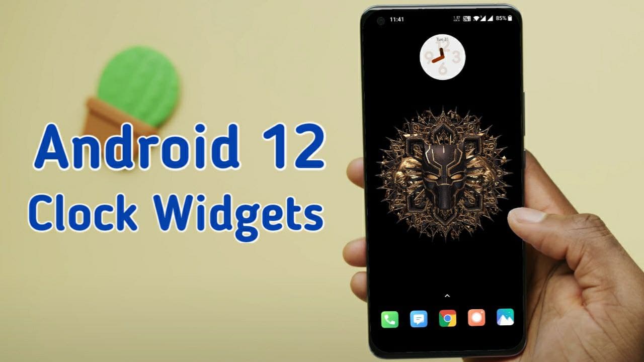 Install Android 12 Clock Widgets on Any Android Phone