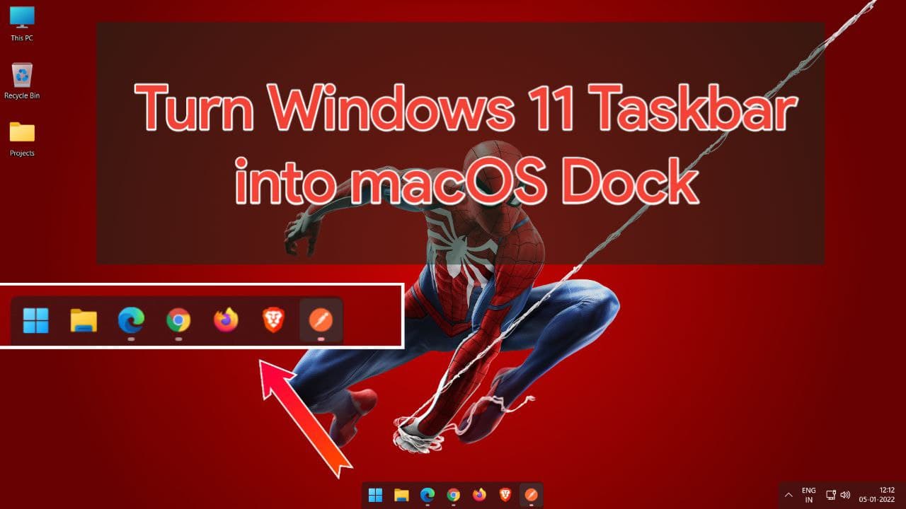 How to Convert Windows 11 Taskbar into macOS Dock