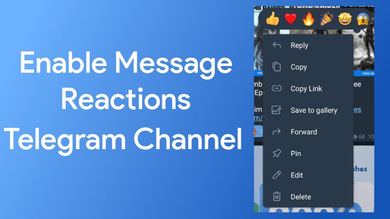 How to Enable Message Reactions in Telegram Channel